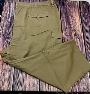 Boulder Creek Cargo Pants Big Tall Elastic Waist Mens 62x30 (Actual 62x30)
